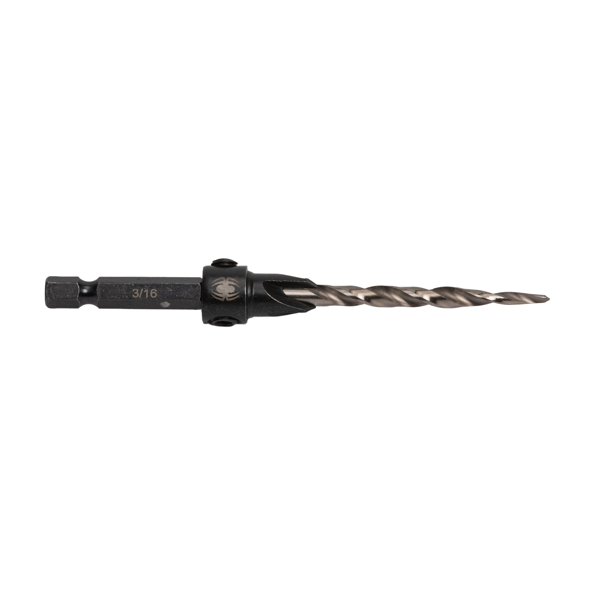 SPYDER 3/16-Inch HSS Tapered Adjustable #10 Countersink Twist Drill Bit 19172